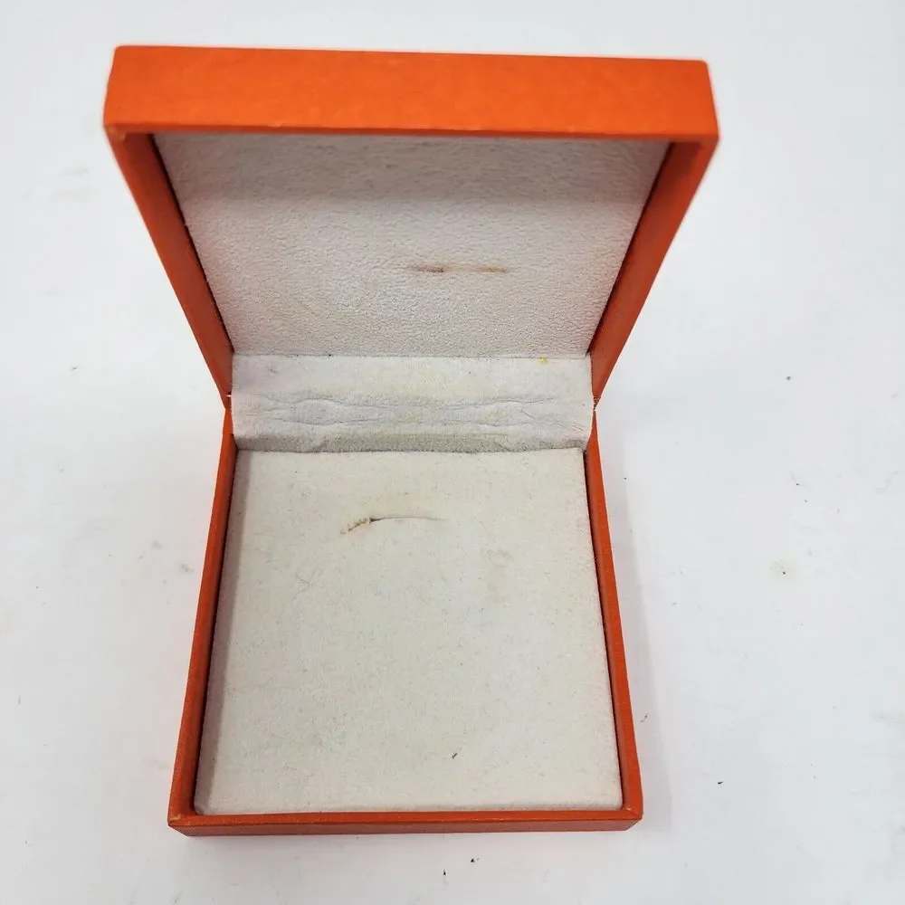 Authentic Hermes‎ Small Velvet Empty Gift Box 3.5 x 3.5 x 1